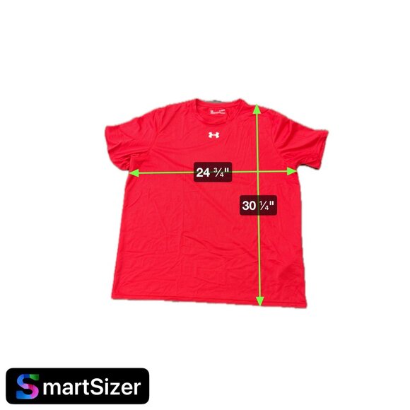 Under Armour Mens Loose Fit HeatGear T Shirt Red Sz XL - Picture 8 of 8